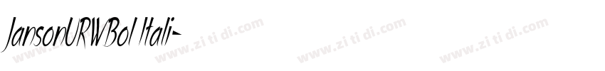 JansonURWBol Itali字体转换